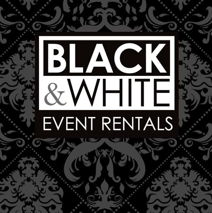 Black & White Event Rentals logo